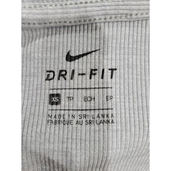 Nike Women's Dri Fit Yoga Luxe Infinalon Open Back Thong‎ Bodysuit Size XS Grey - Picture 13 of 15